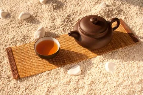 Close-up of tea set Stock-Fotos