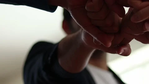 Close up teamwork making a fist bump . Stock Footage 167628195