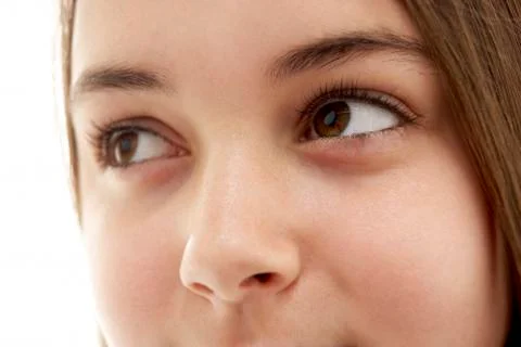 Close-Up Of Teenage Girl's Eye Stock Photos