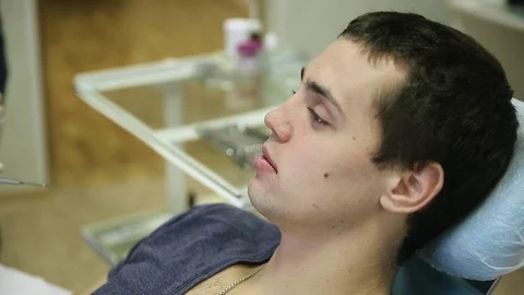 Close-up of a teeth treatment at the dentistry Video stock 70287431
