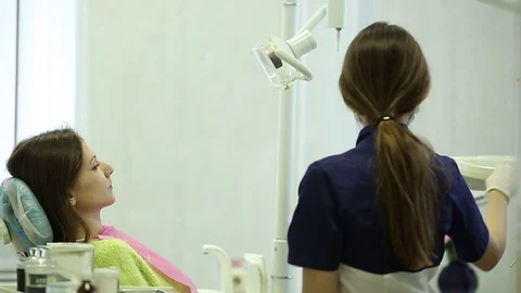 Close-up of a teeth treatment at the dentistry Video stock 70793259