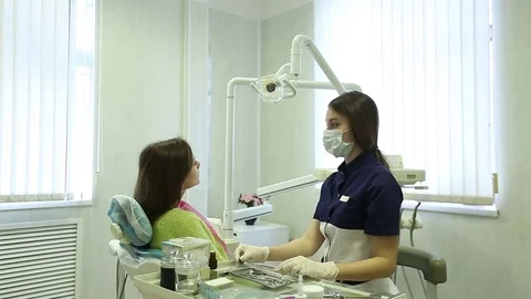Close-up of a teeth treatment at the dentistry Video stock 70793699