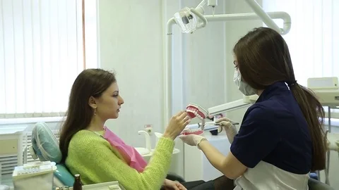 Close-up of a teeth treatment at the dentistry Video stock 70794079