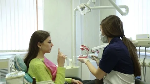 Close-up of a teeth treatment at the dentistry Video stock 70794222