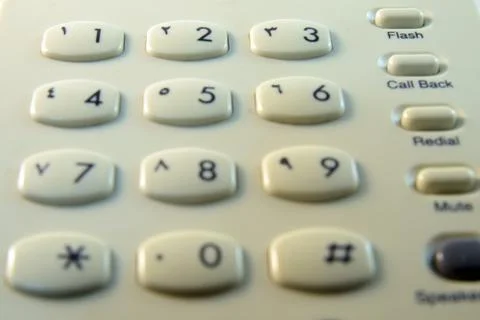 Close up telephone Stock Photos