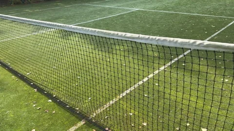 Close up tennis net Stock Footage 248205492