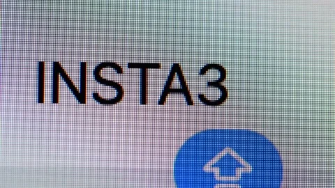 Close-up of text &amp;#039;INSTA360&amp;#039; in a search box Stock Footage 336184934