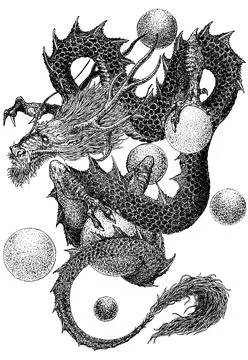 A close up of text on a black background Stock Illustration