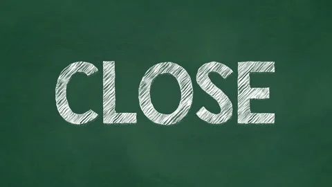 Close text on blackboard 4k. Stock Footage 243551224