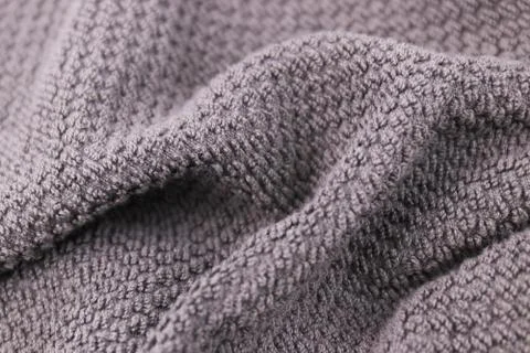Close up Texture and Pattern of Grey Towel Stock Photos