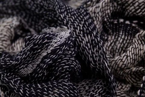 Close up texture and Pattern of Hand woven cotton fabric Stock Photos