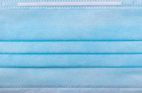 Close up texture of blue face mask Stock Photos