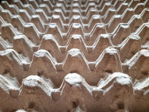 Close Up Texture of Cardboard Egg Tray Fotos de archivo