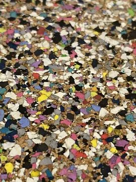 Close up of texture of cork table coaster rug Stock Photos