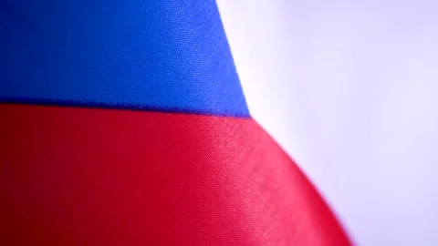 Close Up Texture of Czech Republic Flag Stock Footage 326754992