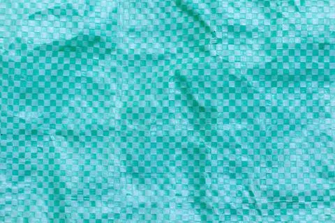 Close-up Texture of Durable Green Woven Polypropylene Plastic Fabric Stock Photos