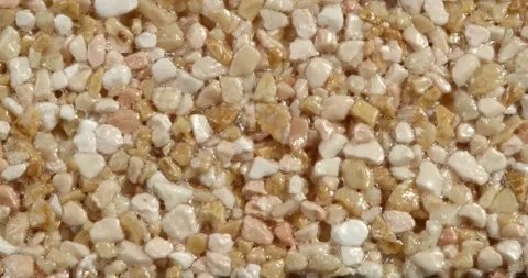 Close-up texture of fine marble chips. Видео 166885968