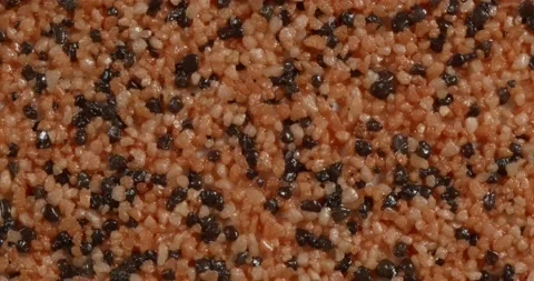 Close-up texture of fine marble chips. Video stock 167254619