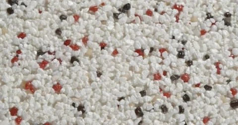 Close-up texture of fine marble chips. Mini structure. Видео 167254829