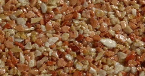 Close-up texture of fine marble chips. Stockbeeldmateriaal 167255491