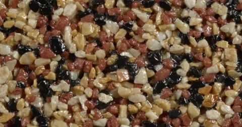 Close-up texture of fine marble chips. Stock Footage 167582867