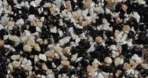 Close-up texture of fine marble chips. Видео 167880070