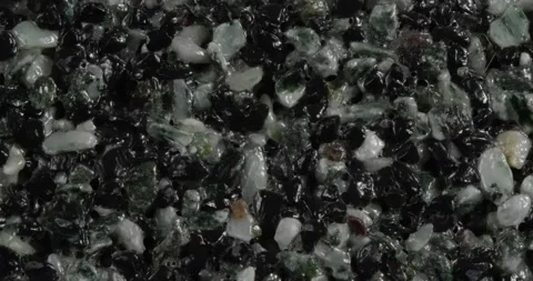 Close-up texture of fine marble chips. Видео 167880296