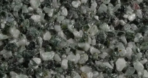 Close-up texture of fine marble chips. Видео 167880482