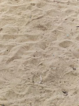 Close Up Texture of Fine Sand Surface on Tropical Beach Stock Photos