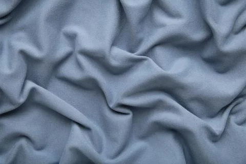 Close up texture grey blue fabric. Space for text Stock Photos