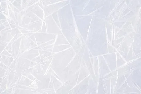 Close-up texture of the ice surface on the frozen sea with beautiful patterns of Stock Photos