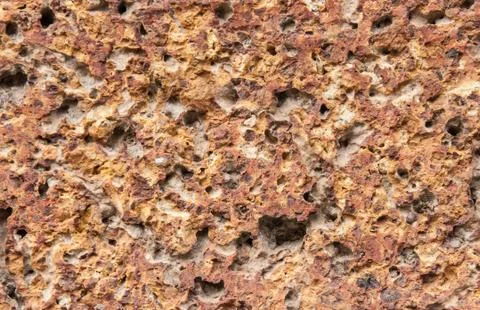 Close up texture of laterite stone Stock Photos