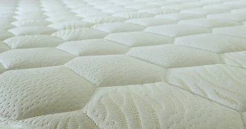 Close-up texture of a mattress. Slider shot. Stock Footage 269263855