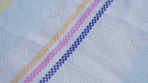Close-up texture of multi-colored cotton. High quality 4k footage Stock-Footage 305150603