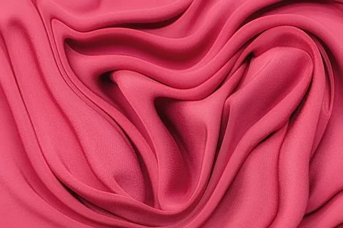 Close-up texture of natural red or crimson or pink  fabric. Fabric texture of Stock Photos