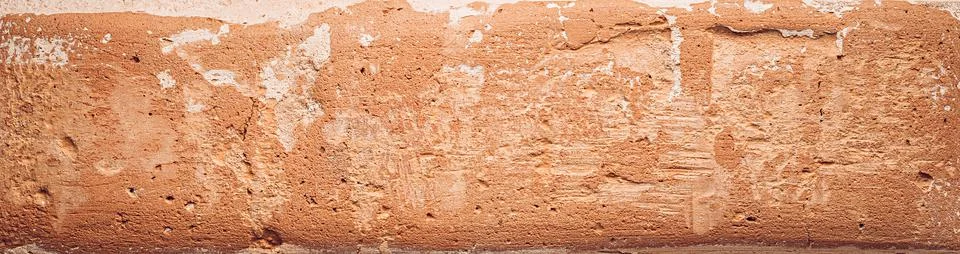 Close-up texture of one brick in the wall Stock Photos