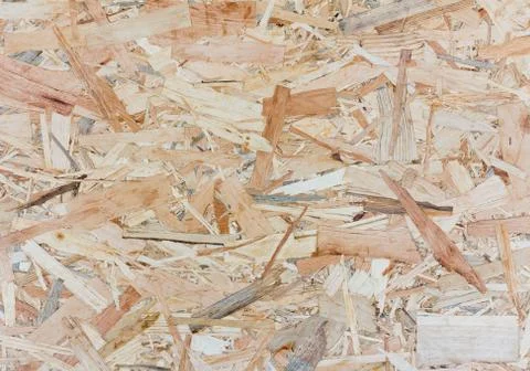 Close up texture of oriented strand board - OSB Stock Photos