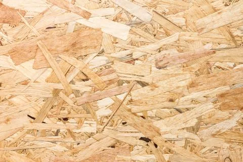 Close up texture of oriented strand board (OSB) Stock Photos