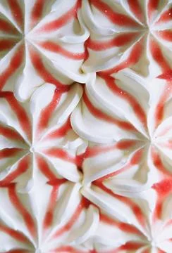 A close-up of the texture of raspberry-flavoured ice cream Stock Photos