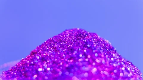 Close up of a texture selective focus circular vivid purple bokeh lights Stock Footage 192132453