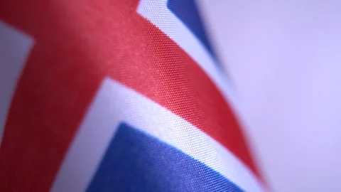 Close Up Texture of United Kingdom Flag Video stock 326755343