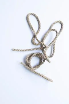 Close up texture of ute rope, made from the natural fibers of the jute plant Stock Photos