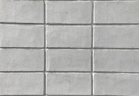 Close up texture of white brick wall for background Stock Photos