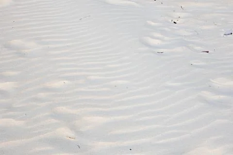 Close Up Texture of White Sand Beach Stock-Fotos