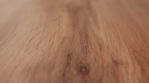Close up texture of wooden table top with natural pattern Stock Footage 238998952