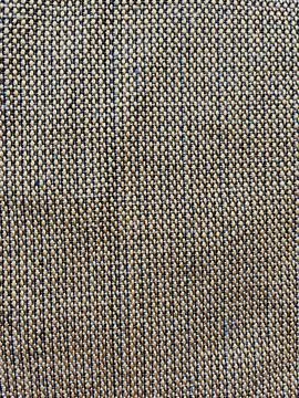 Close-up Texture of Woven Brown and Black Fabric Material Foto stock