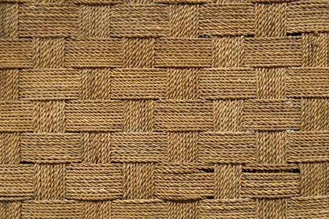 Close up texture of woven thread rough fabric Stock Photos