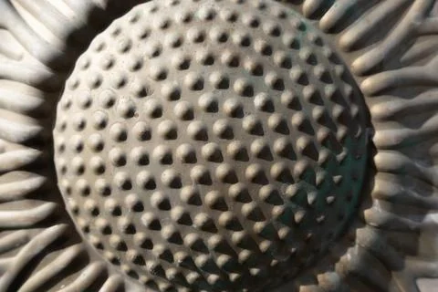 Close-Up of Textured Bronze Surface Stock-Fotos