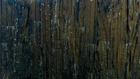 Close up of textured dark brown stone tiles with water drops. Detailed nature Stock Photos