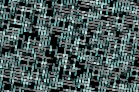 Close-up of a textured fabric with black, gray, and green threads Stock Illustration